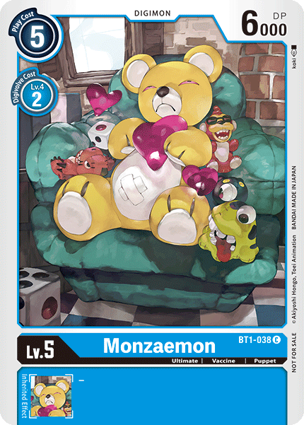 Monzaemon [BT1-038] (Tournament Pack) [Release Special Booster Ver.1.0 Promos] | Event Horizon Hobbies CA