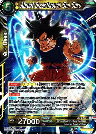 Abrupt Breakthrough Son Goku (BT4-076) [Colossal Warfare] | Event Horizon Hobbies CA