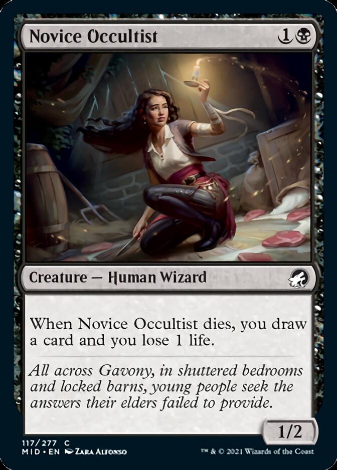 Novice Occultist [Innistrad: Midnight Hunt] | Event Horizon Hobbies CA