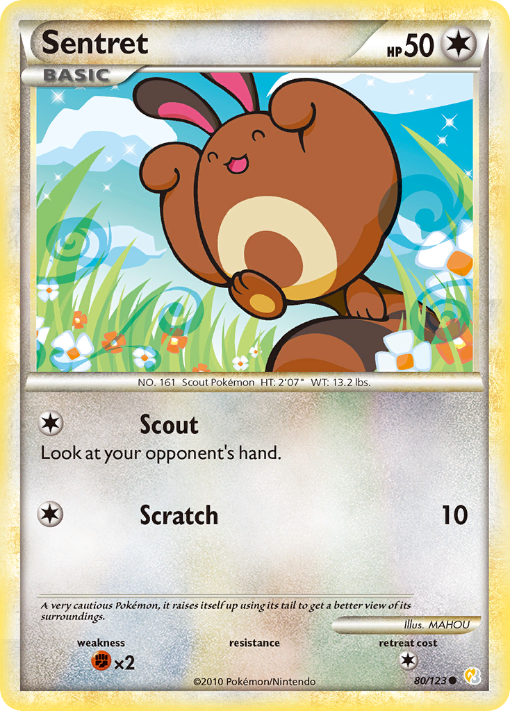 Sentret (80/123) [HeartGold & SoulSilver: Base Set] | Event Horizon Hobbies CA