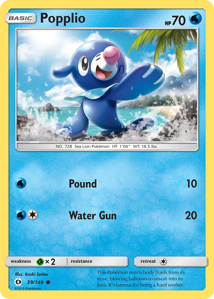 Popplio (39/149) [Sun & Moon: Base Set] | Event Horizon Hobbies CA