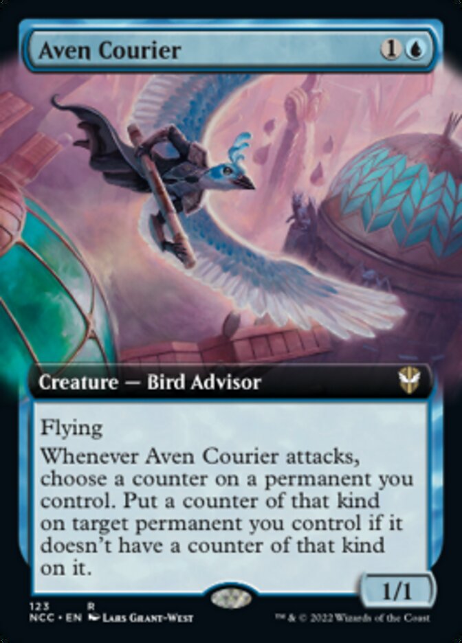 Aven Courier (Extended Art) [Streets of New Capenna Commander] | Event Horizon Hobbies CA