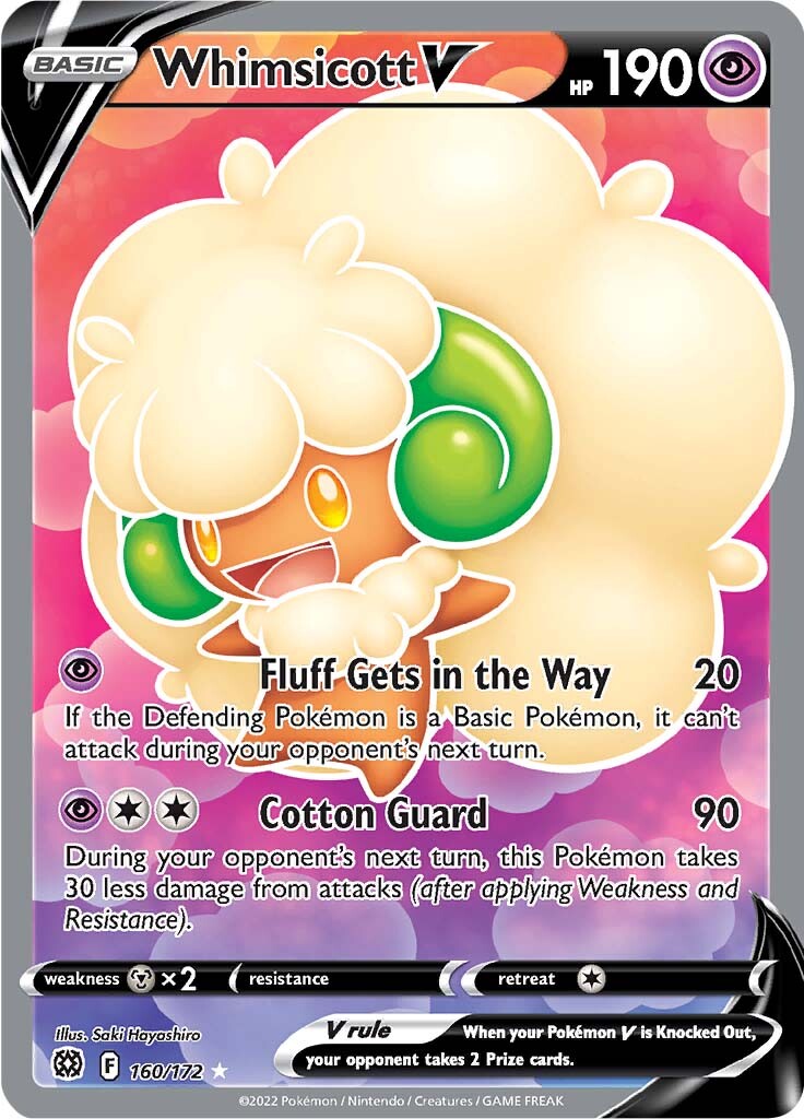 Whimsicott V (160/172) [Sword & Shield: Brilliant Stars] | Event Horizon Hobbies CA