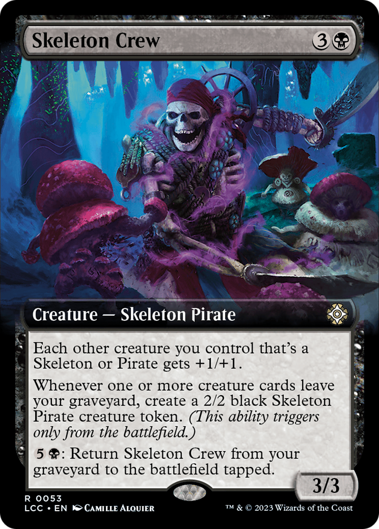 Skeleton Crew (Extended Art) [The Lost Caverns of Ixalan Commander] | Event Horizon Hobbies CA