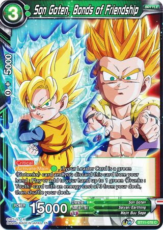 Son Goten, Bonds of Friendship (BT11-078) [Vermilion Bloodline 2nd Edition] | Event Horizon Hobbies CA