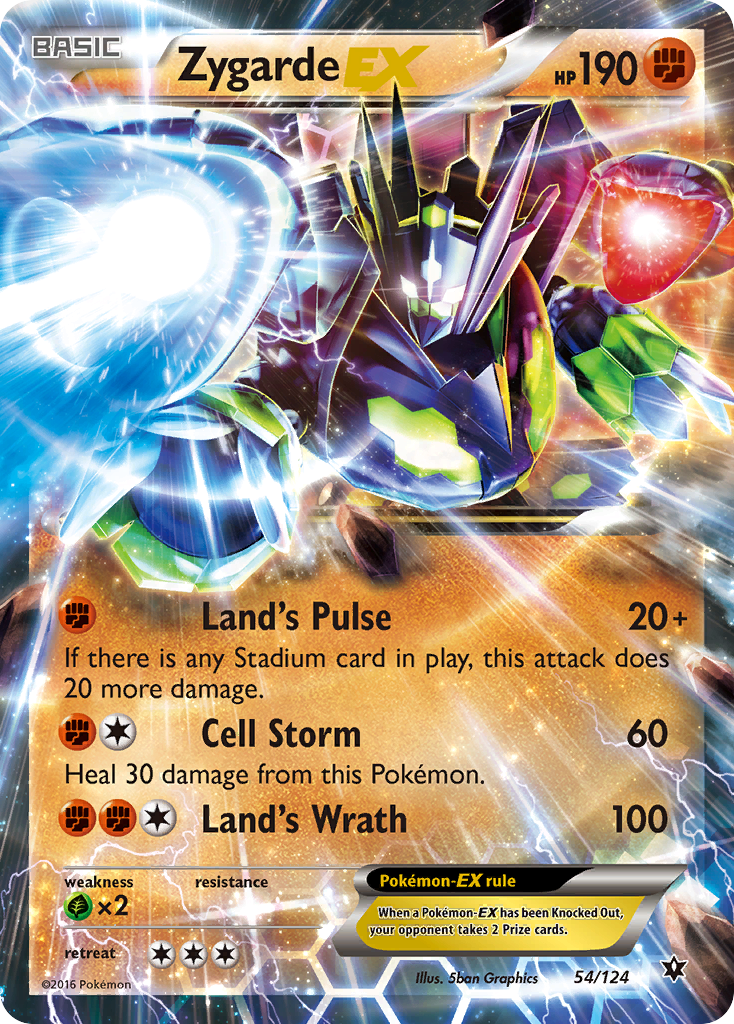 Zygarde EX (54/124) [XY: Fates Collide] | Event Horizon Hobbies CA