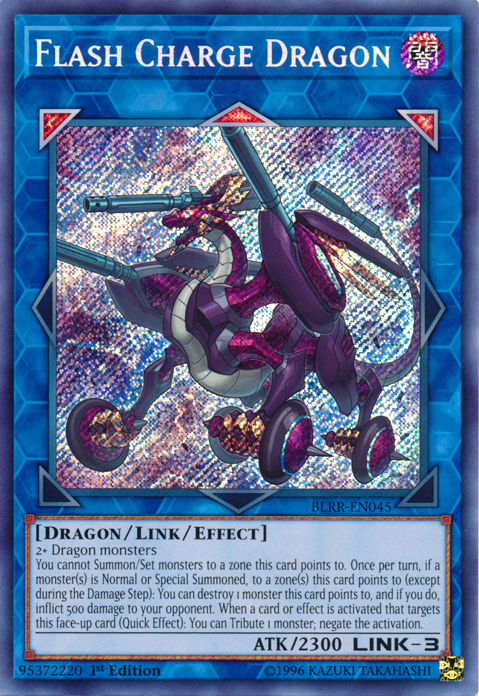 Flash Charge Dragon [BLRR-EN045] Secret Rare | Event Horizon Hobbies CA