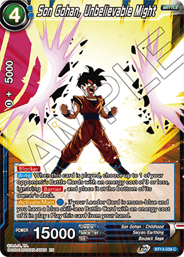 Son Gohan, Unbelievable Might (Common) (BT13-038) [Supreme Rivalry] | Event Horizon Hobbies CA