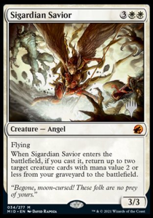 Sigardian Savior (Promo Pack) [Innistrad: Midnight Hunt Promos] | Event Horizon Hobbies CA