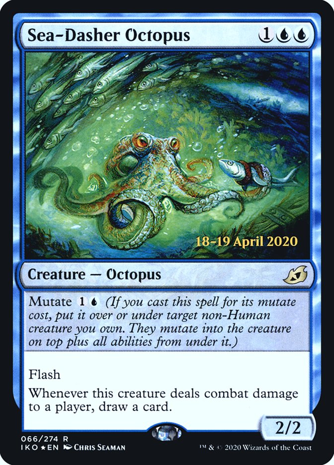 Sea-Dasher Octopus  [Ikoria: Lair of Behemoths Prerelease Promos] | Event Horizon Hobbies CA