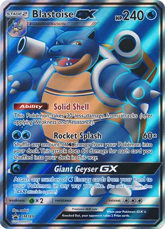 Blastoise GX (SM189) (Jumbo Card) [Sun & Moon: Black Star Promos] | Event Horizon Hobbies CA