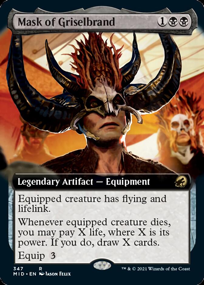 Mask of Griselbrand (Extended) [Innistrad: Midnight Hunt] | Event Horizon Hobbies CA