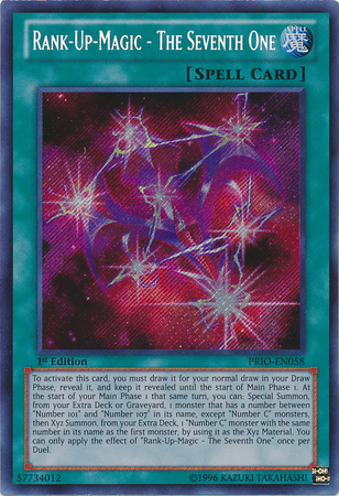 Rank-Up-Magic - The Seventh One [PRIO-EN058] Secret Rare | Event Horizon Hobbies CA