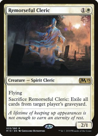 Remorseful Cleric [Core Set 2019] | Event Horizon Hobbies CA