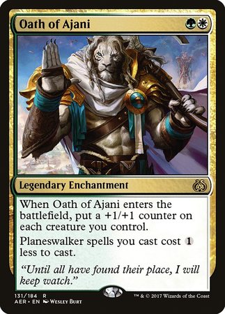 Oath of Ajani [Aether Revolt] | Event Horizon Hobbies CA