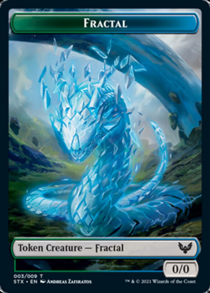 Fractal // Avatar Token [Strixhaven: School of Mages Tokens] | Event Horizon Hobbies CA