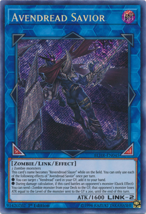 Avendread Savior [BLHR-EN045] Secret Rare | Event Horizon Hobbies CA