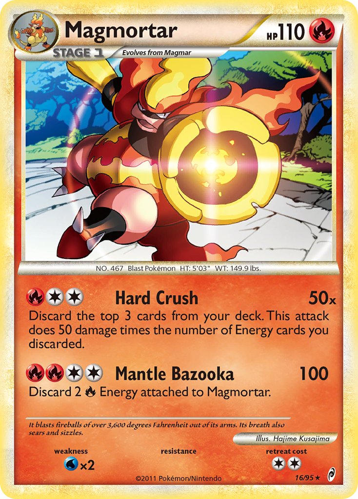 Magmortar (16/95) (Theme Deck Exclusive) [HeartGold & SoulSilver: Call of Legends] | Event Horizon Hobbies CA