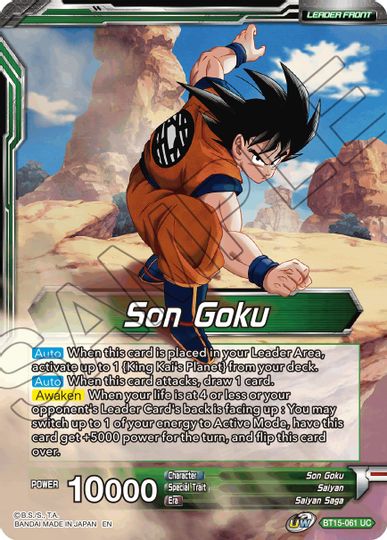 Son Goku // Son Goku, Destined Confrontation (BT15-061) [Saiyan Showdown Prerelease Promos] | Event Horizon Hobbies CA