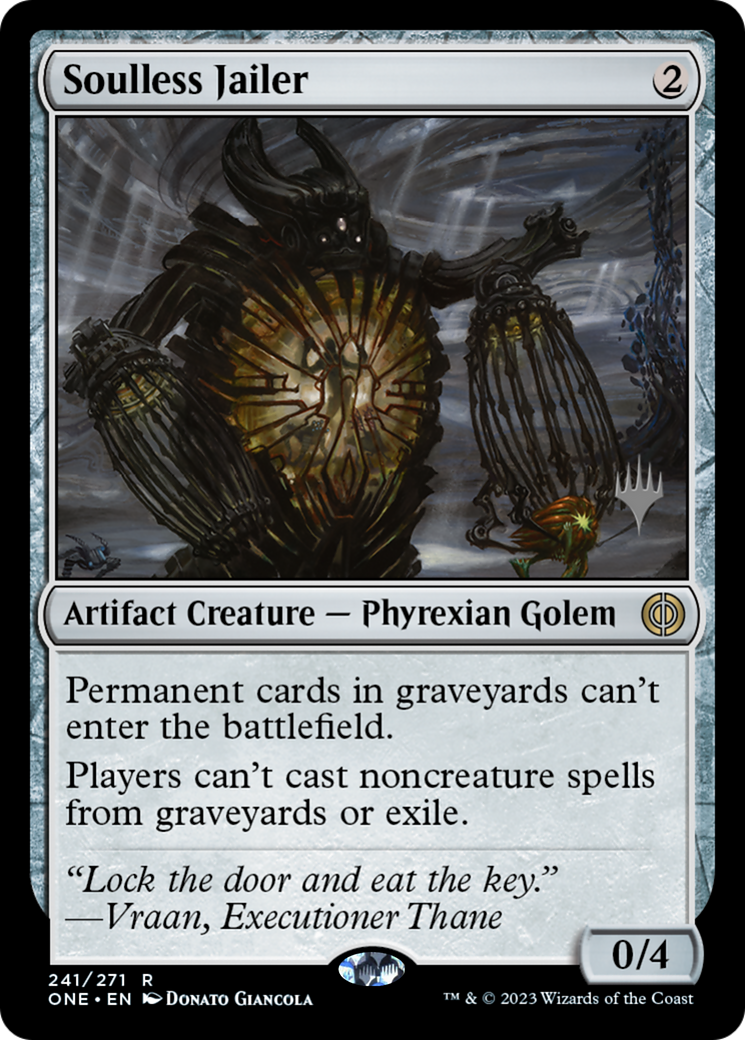 Soulless Jailer (Promo Pack) [Phyrexia: All Will Be One Promos] | Event Horizon Hobbies CA