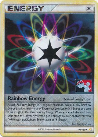 Rainbow Energy (104/123) (League Promo) [HeartGold & SoulSilver: Base Set] | Event Horizon Hobbies CA