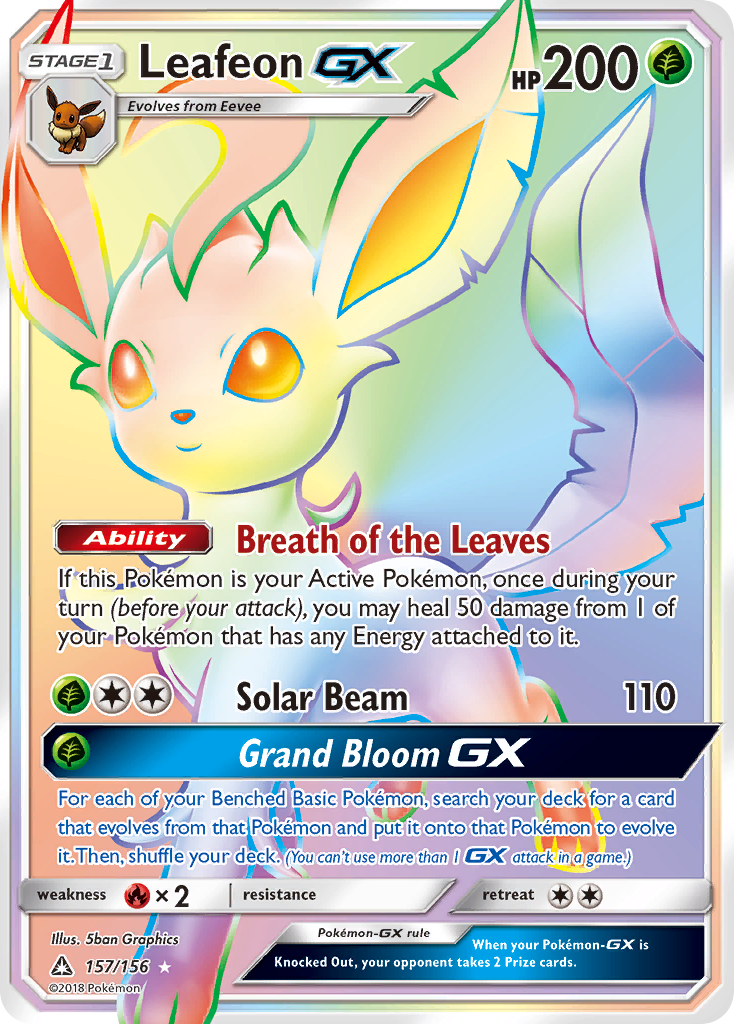 Leafeon GX (157/156) [Sun & Moon: Ultra Prism] | Event Horizon Hobbies CA