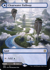 Clearwater Pathway // Murkwater Pathway (Borderless Alternate Art) [Zendikar Rising] | Event Horizon Hobbies CA