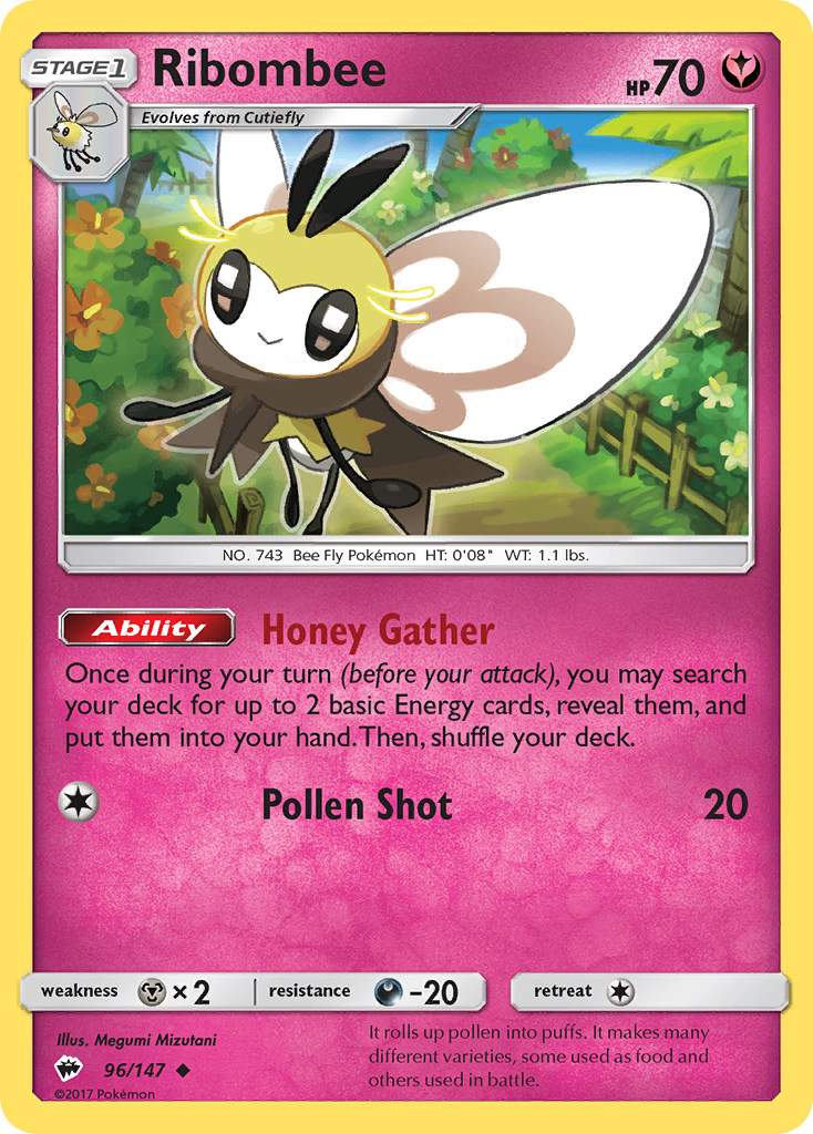 Ribombee (96/147) [Sun & Moon: Burning Shadows] | Event Horizon Hobbies CA