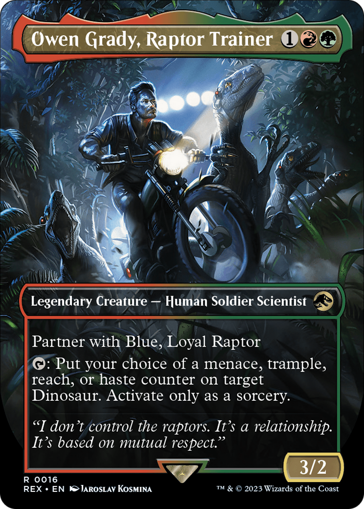 Owen Grady, Raptor Trainer (Borderless) [Jurassic World Collection] | Event Horizon Hobbies CA