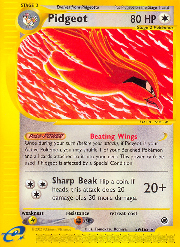 Pidgeot (59/165) [Expedition: Base Set] | Event Horizon Hobbies CA