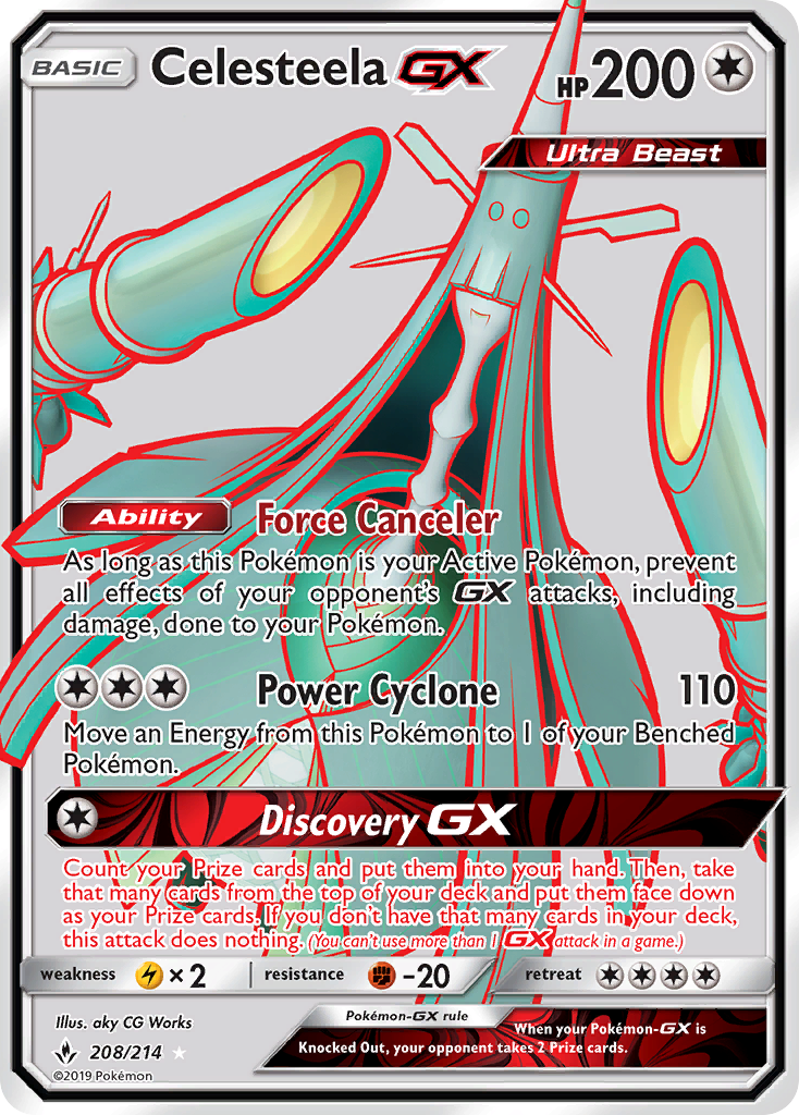 Celesteela GX (208/214) [Sun & Moon: Unbroken Bonds] | Event Horizon Hobbies CA