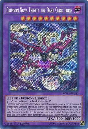 Crimson Nova Trinity the Dark Cubic Lord [MVP1-ENS40] Secret Rare | Event Horizon Hobbies CA