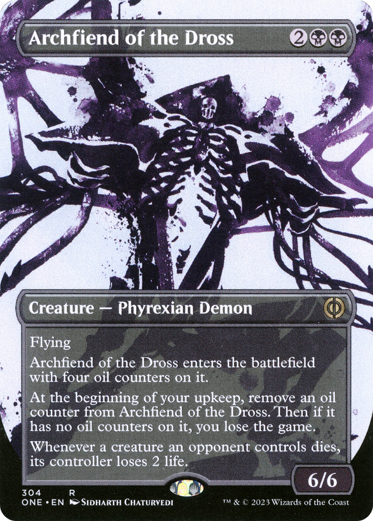 Archfiend of the Dross (Borderless Ichor) [Phyrexia: All Will Be One] | Event Horizon Hobbies CA