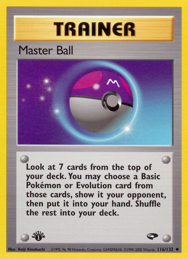 Master Ball (116/132) [Gym Challenge 1st Edition] | Event Horizon Hobbies CA