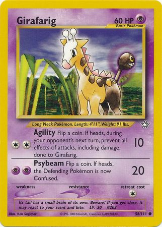 Girafarig (58/111) [Neo Genesis Unlimited] | Event Horizon Hobbies CA