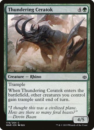 Thundering Ceratok [War of the Spark] | Event Horizon Hobbies CA