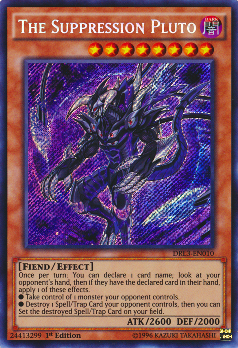 The Suppression Pluto [DRL3-EN010] Secret Rare | Event Horizon Hobbies CA