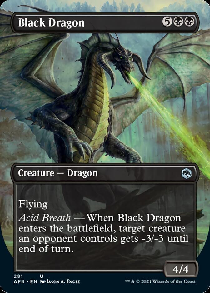 Black Dragon (Borderless Alternate Art) [Dungeons & Dragons: Adventures in the Forgotten Realms] | Event Horizon Hobbies CA