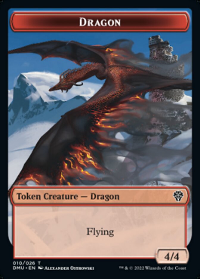 Bird (002) // Dragon Double-sided Token [Dominaria United Tokens] | Event Horizon Hobbies CA