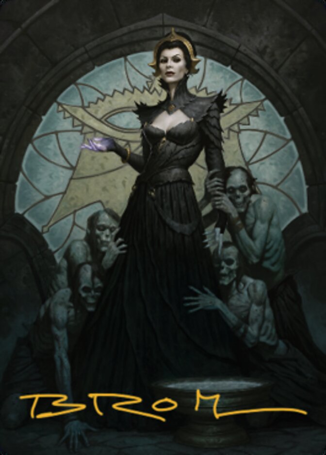 Liliana of the Veil Art Card (Gold-Stamped Signature) [Dominaria United Art Series] | Event Horizon Hobbies CA