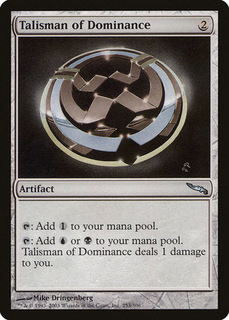 Talisman of Dominance [Mirrodin] | Event Horizon Hobbies CA