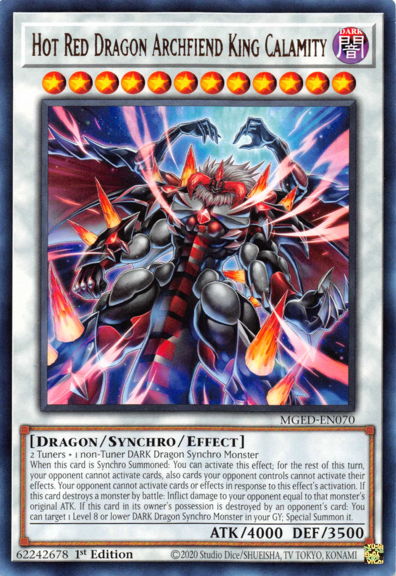 Hot Red Dragon Archfiend King Calamity [MGED-EN070] Rare | Event Horizon Hobbies CA