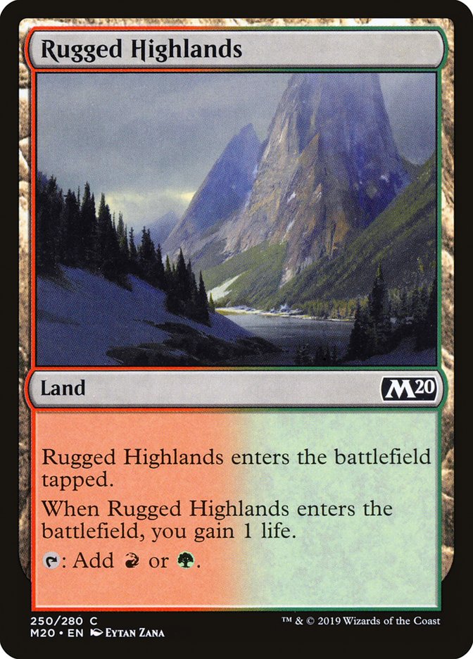 Rugged Highlands [Core Set 2020] | Event Horizon Hobbies CA