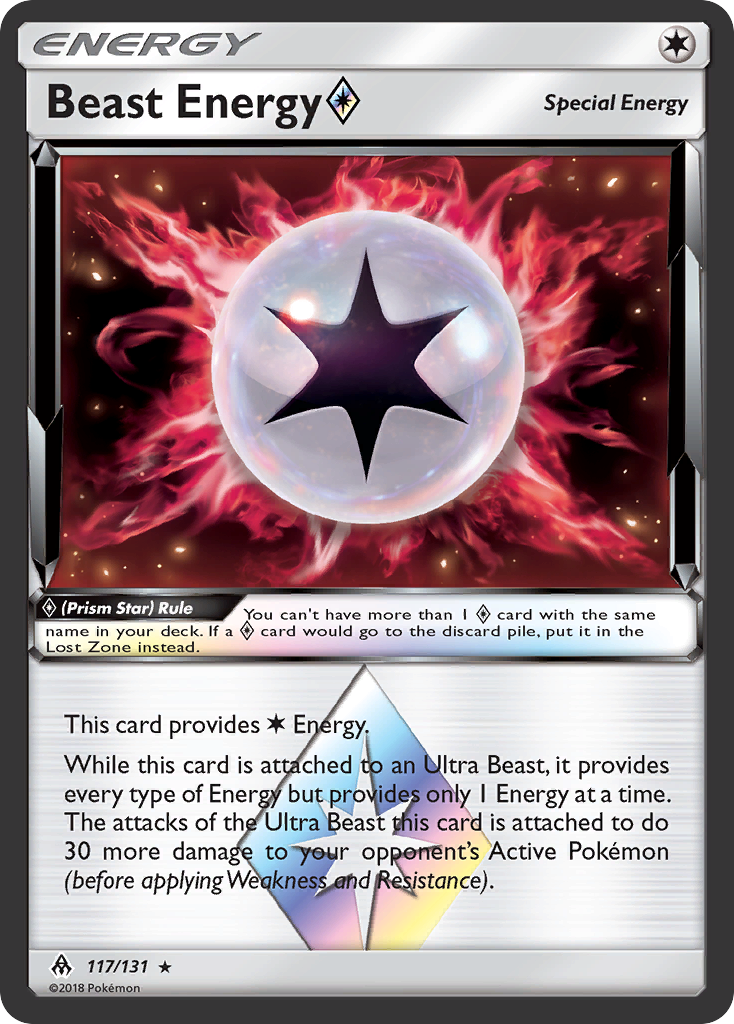 Beast Energy (117/131) (Prism Star) [Sun & Moon: Forbidden Light] | Event Horizon Hobbies CA