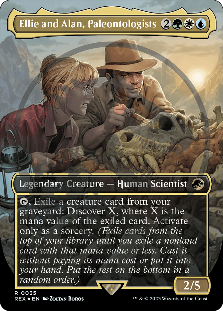 Ellie and Alan, Paleontologists Emblem (Borderless) [Jurassic World Collection Tokens] | Event Horizon Hobbies CA