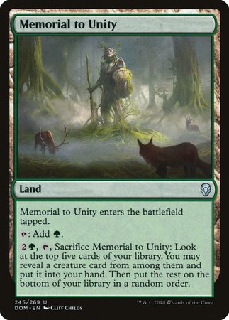 Memorial to Unity [Dominaria] | Event Horizon Hobbies CA