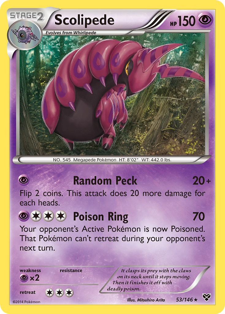 Scolipede (53/146) [XY: Base Set] | Event Horizon Hobbies CA