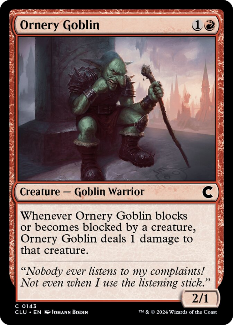 Ornery Goblin [Ravnica: Clue Edition] | Event Horizon Hobbies CA