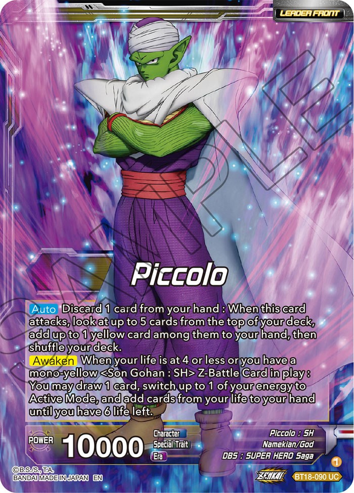 Piccolo // Piccolo, Facing New Foes (BT18-090) [Dawn of the Z-Legends Prerelease Promos] | Event Horizon Hobbies CA