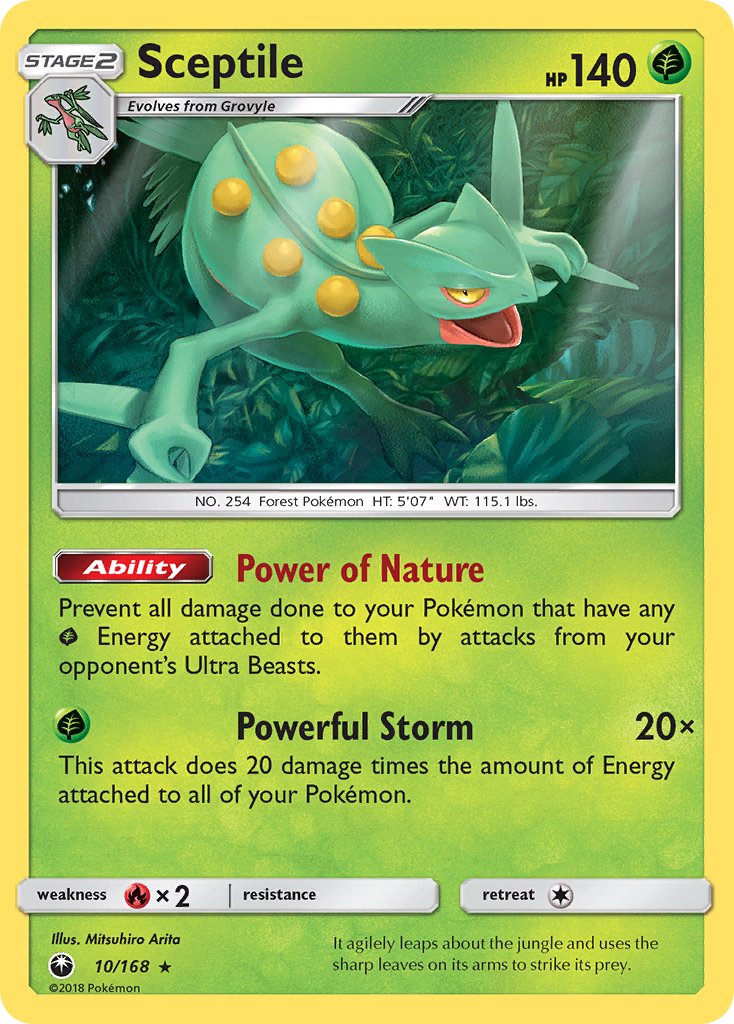 Sceptile (10/168) (Theme Deck Exclusive) [Sun & Moon: Celestial Storm] | Event Horizon Hobbies CA